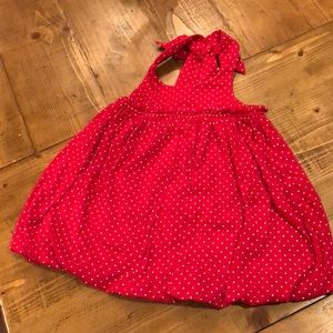 Baby Gap red bubble dress with attached onesie